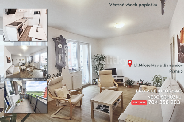 Prenájom bytu 1-izbový 37 m², Miloše Havla, Hlavní město Praha