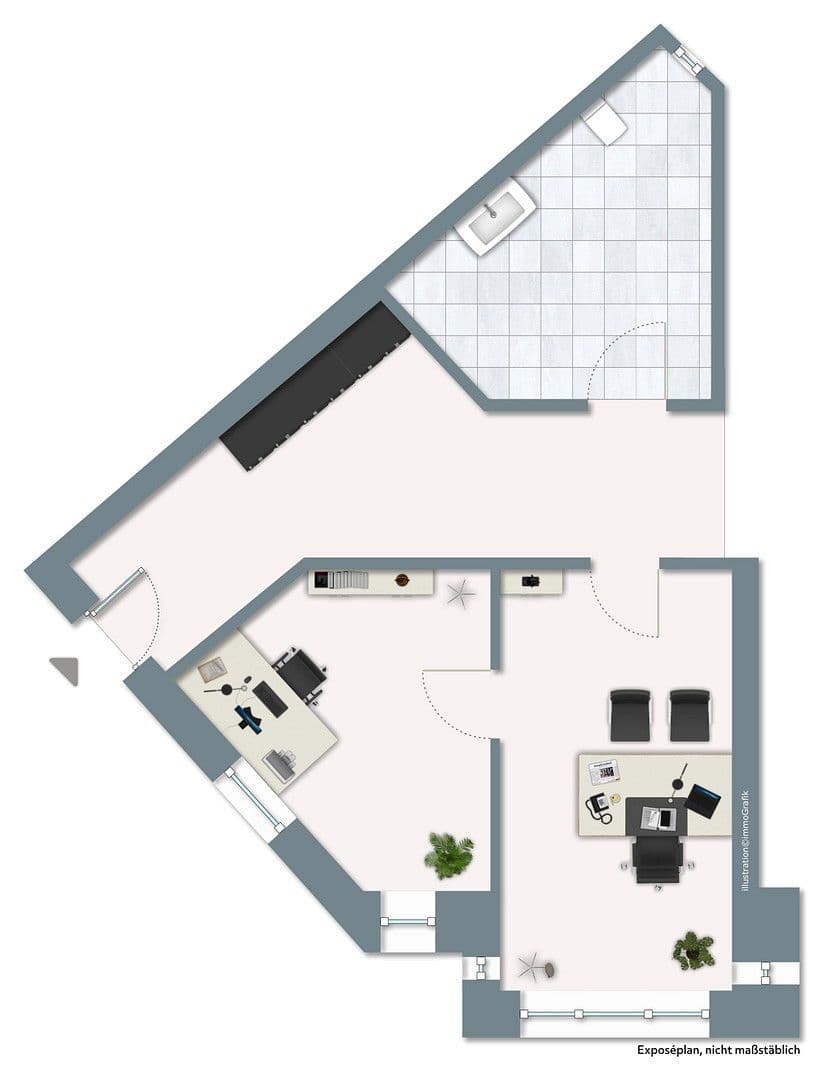 Prenájom kancelárie 32 m², Eugen-Kaiser-Straße 18, Hanau, Hesensko Prenájom kancelárie 32 m², Eugen-Kaiser-Straße 18, Hanau, Hesensko