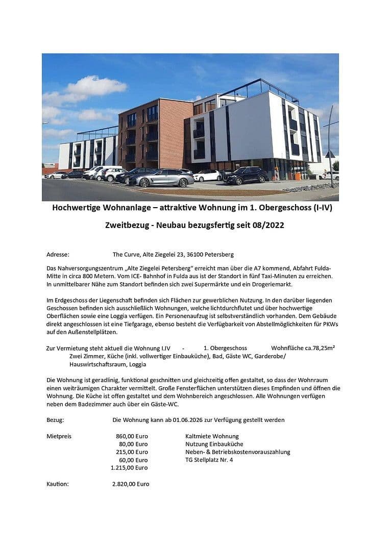 Prenájom bytu 2-izbový 79 m², Petersberg, Hesensko Prenájom bytu 2-izbový 79 m², Petersberg, Hesensko