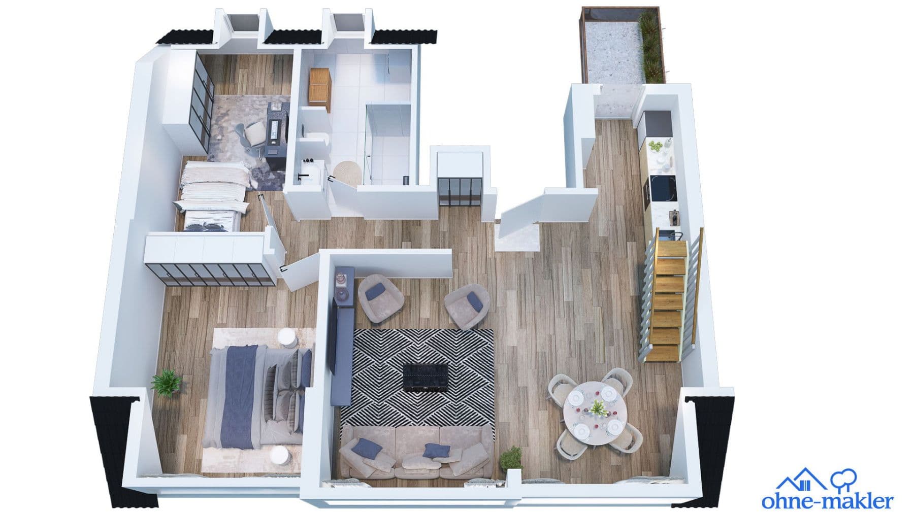 Prenájom bytu 3-izbový 87 m², Hennigsdorf, Brandenbursko Prenájom bytu 3-izbový 87 m², Hennigsdorf, Brandenbursko