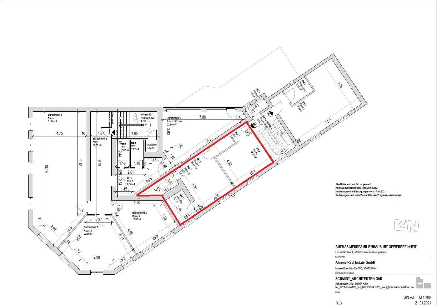 Prenájom bytu 2-izbový 41 m², Kölner Strasse 1, Leverkusen, Severné Porýnie - Westfálsko Prenájom bytu 2-izbový 41 m², Kölner Strasse 1, Leverkusen, Severné Porýnie - Westfálsko