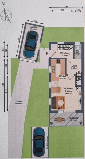 Predaj domu 105 m², pozemek 300 m², Sportplatzstraße 5, Weil, Bavorsko Predaj domu 105 m², pozemek 300 m², Sportplatzstraße 5, Weil, Bavorsko