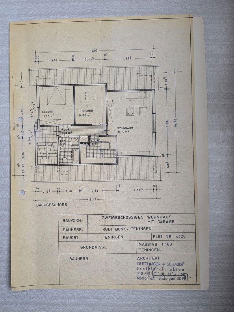 Predaj domu 265 m², pozemek 650 m², Zähringerstraße 6, Teningen, Bádensko-Wurttembersko Predaj domu 265 m², pozemek 650 m², Zähringerstraße 6, Teningen, Bádensko-Wurttembersko