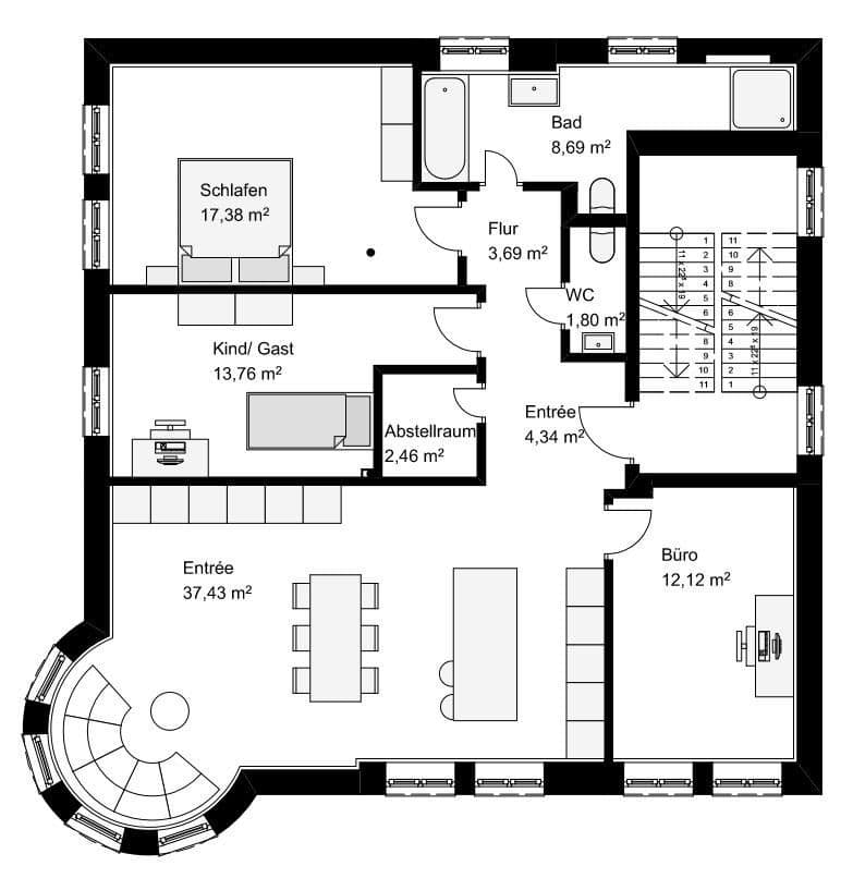Prenájom bytu 4-izbový 102 m², Am Stadtberg 10, Dillingen an der Donau, Bavorsko Prenájom bytu 4-izbový 102 m², Am Stadtberg 10, Dillingen an der Donau, Bavorsko