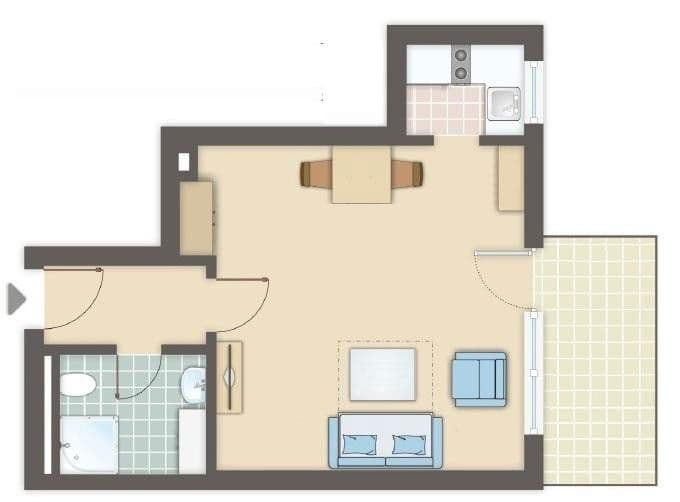 Predaj bytu 1-izbový 28 m², Hamburg, Hamburg Predaj bytu 1-izbový 28 m², Hamburg, Hamburg