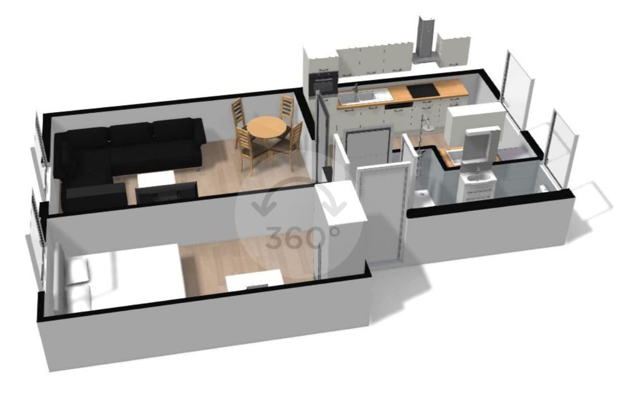 Prenájom bytu 2-izbový 53 m², Mannheim, Bádensko-Wurttembersko Prenájom bytu 2-izbový 53 m², Mannheim, Bádensko-Wurttembersko