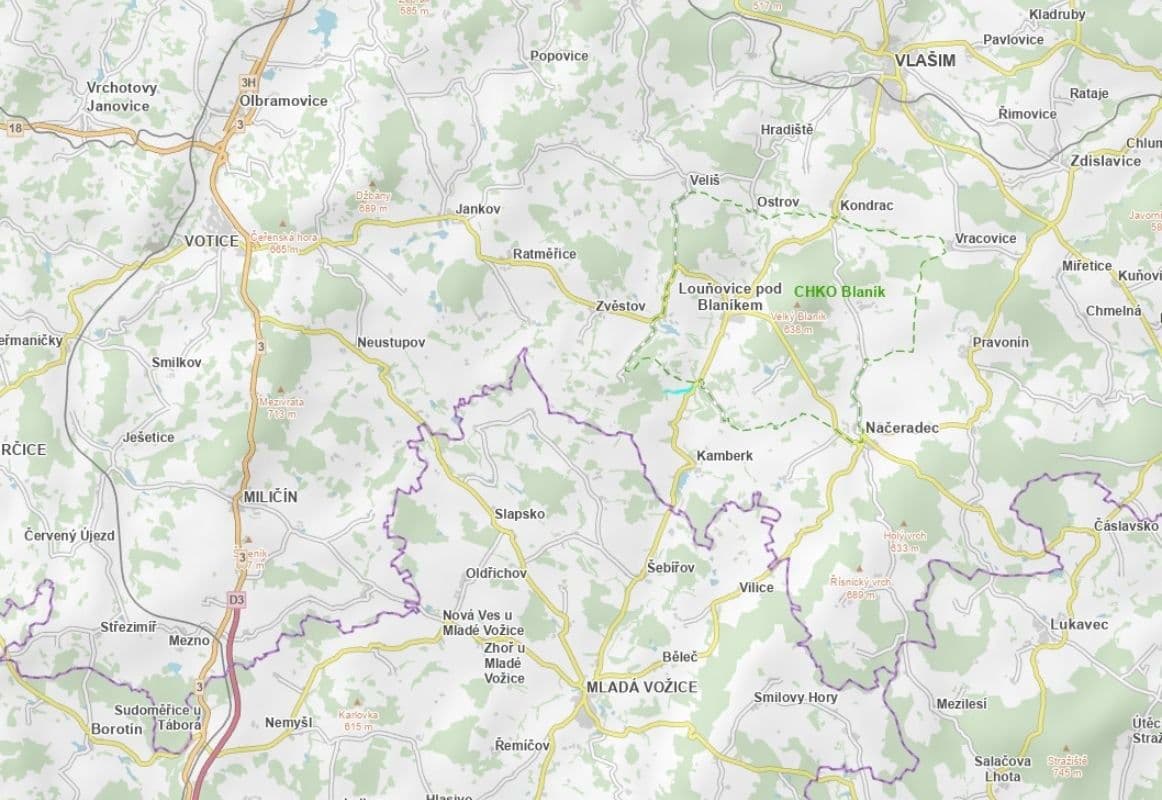 Predaj pozemku 2.201 m², Kamberk, Středočeský kraj Predaj pozemku 2.201 m², Kamberk, Středočeský kraj