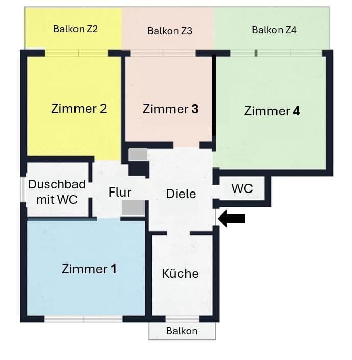 Prenájom bytu 1-izbový 15 m², Birnauer Straße 16, Konstanz, Bádensko-Wurttembersko Prenájom bytu 1-izbový 15 m², Birnauer Straße 16, Konstanz, Bádensko-Wurttembersko