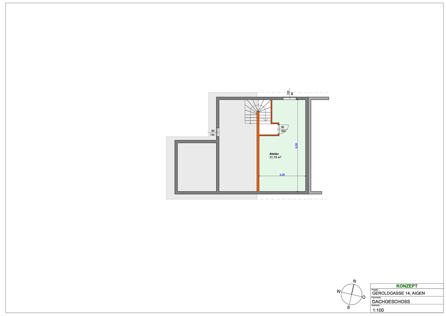 Predaj domu 120 m², pozemek 449 m², Geroldgasse, Salzburg, Salzbursko Predaj domu 120 m², pozemek 449 m², Geroldgasse, Salzburg, Salzbursko