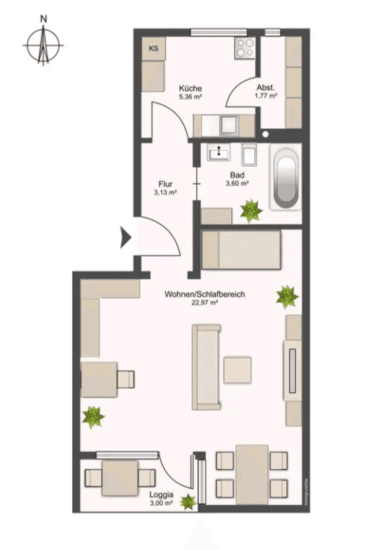 Predaj bytu 1-izbový 40 m², Albrecht-Dürer-Str., München, Bavorsko Predaj bytu 1-izbový 40 m², Albrecht-Dürer-Str., München, Bavorsko