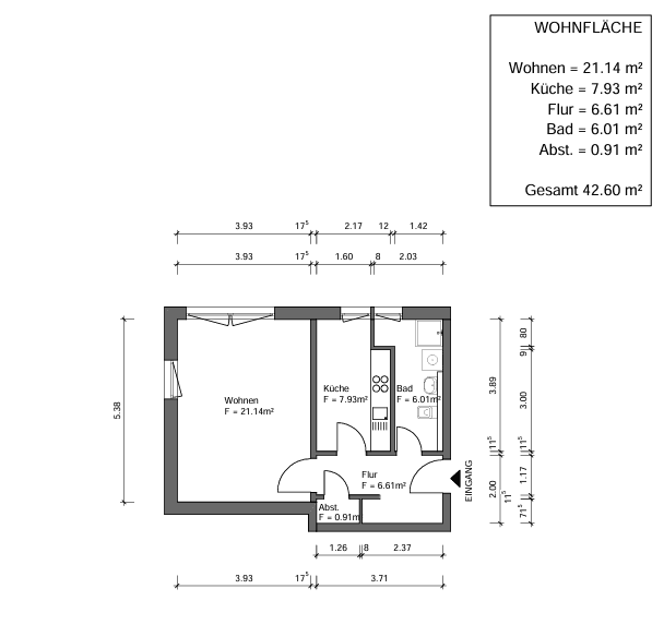 Prenájom bytu 1-izbový 42 m², Q1,12, Mannheim, Bádensko-Wurttembersko Prenájom bytu 1-izbový 42 m², Q1,12, Mannheim, Bádensko-Wurttembersko