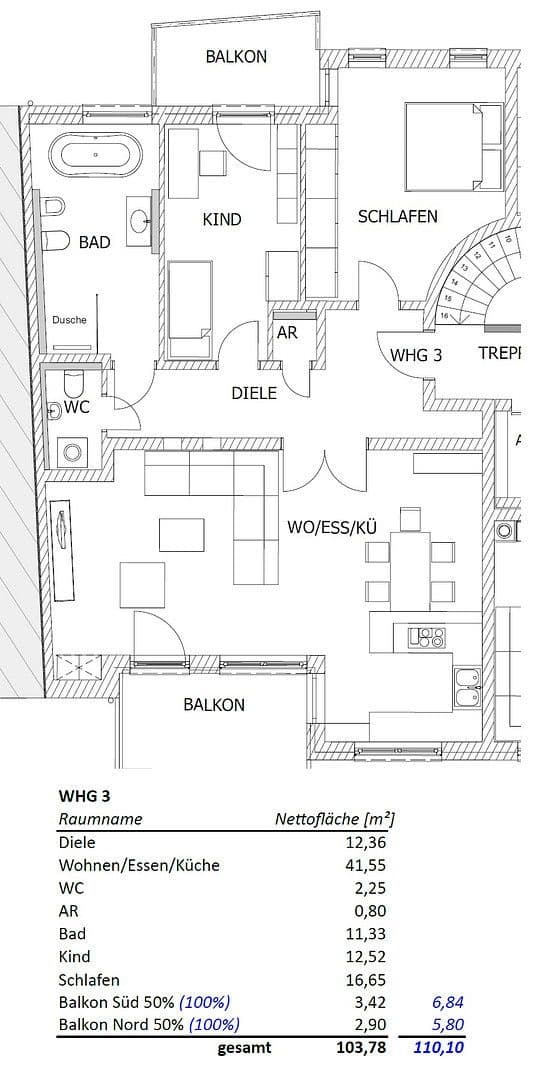 Prenájom bytu 3-izbový 104 m², Lange Str. 99, Fürth, Bavorsko Prenájom bytu 3-izbový 104 m², Lange Str. 99, Fürth, Bavorsko
