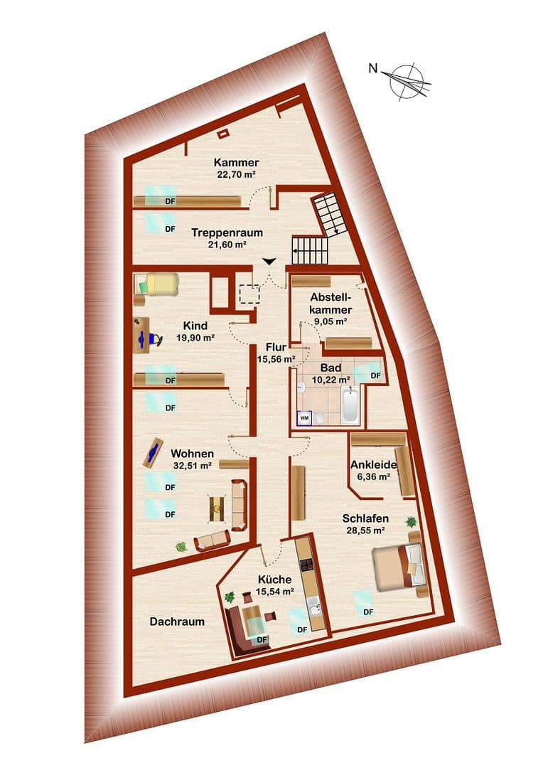 Prenájom bytu 4-izbový 132 m², Hoferstr. 7, Gefell, Durínsko Prenájom bytu 4-izbový 132 m², Hoferstr. 7, Gefell, Durínsko