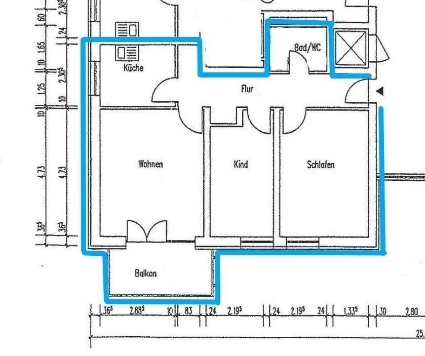 Predaj bytu 3-izbový 68 m², Nürnberg, Bavorsko Predaj bytu 3-izbový 68 m², Nürnberg, Bavorsko