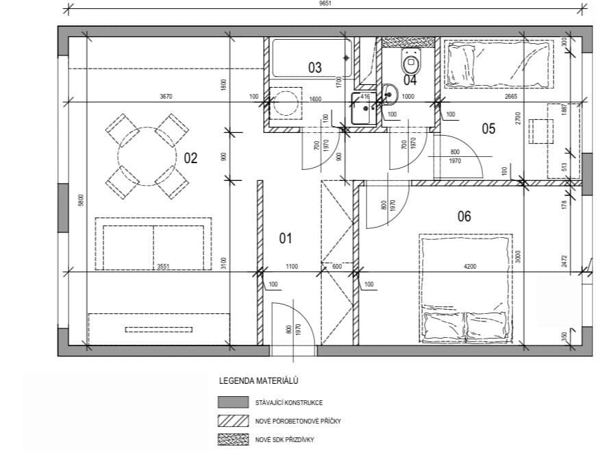 Predaj bytu 3-izbový 56 m², Novodvorská, Praha, Praha Predaj bytu 3-izbový 56 m², Novodvorská, Praha, Praha