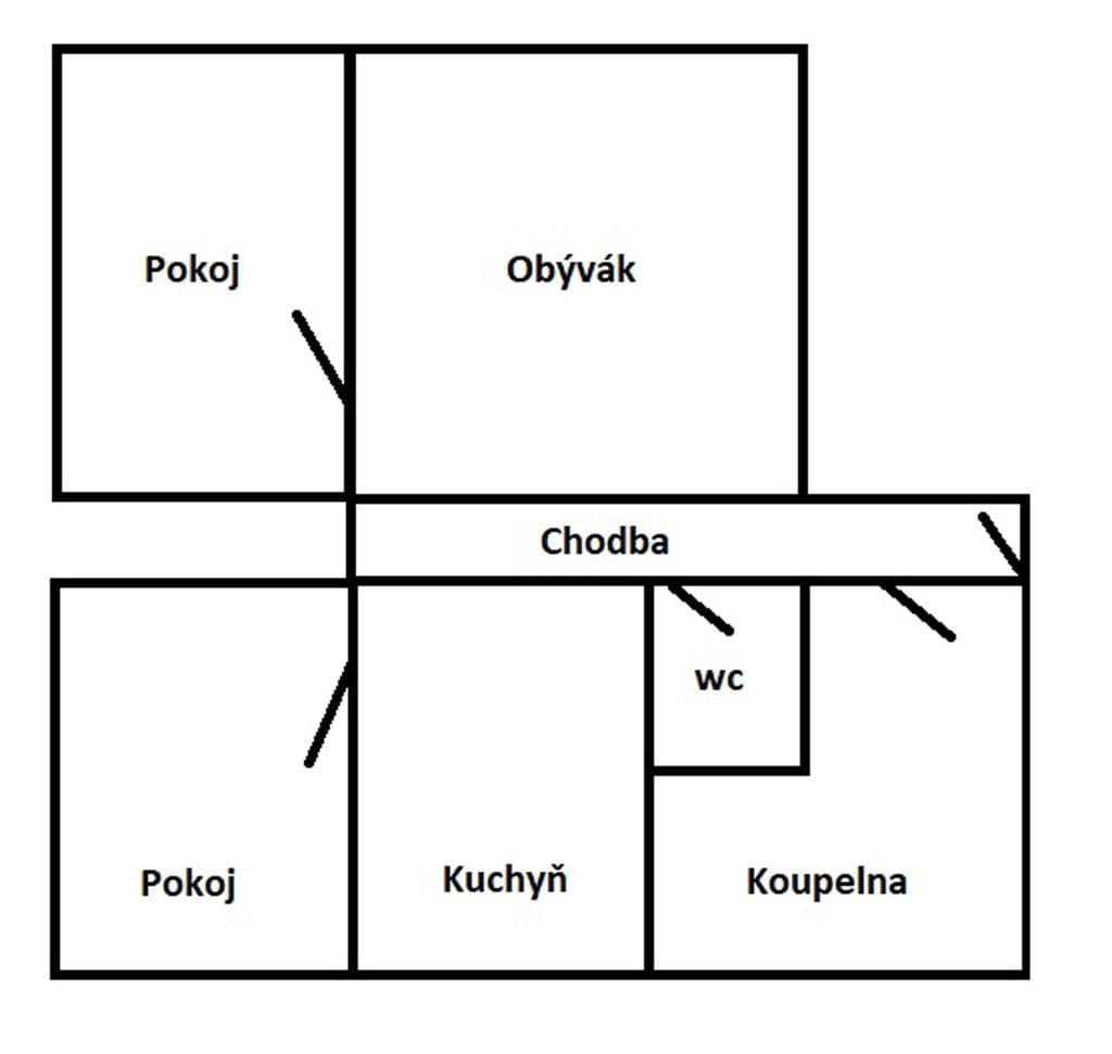 Prenájom bytu 3-izbový 76 m², Kochova, Chomutov, Ústecký kraj Prenájom bytu 3-izbový 76 m², Kochova, Chomutov, Ústecký kraj