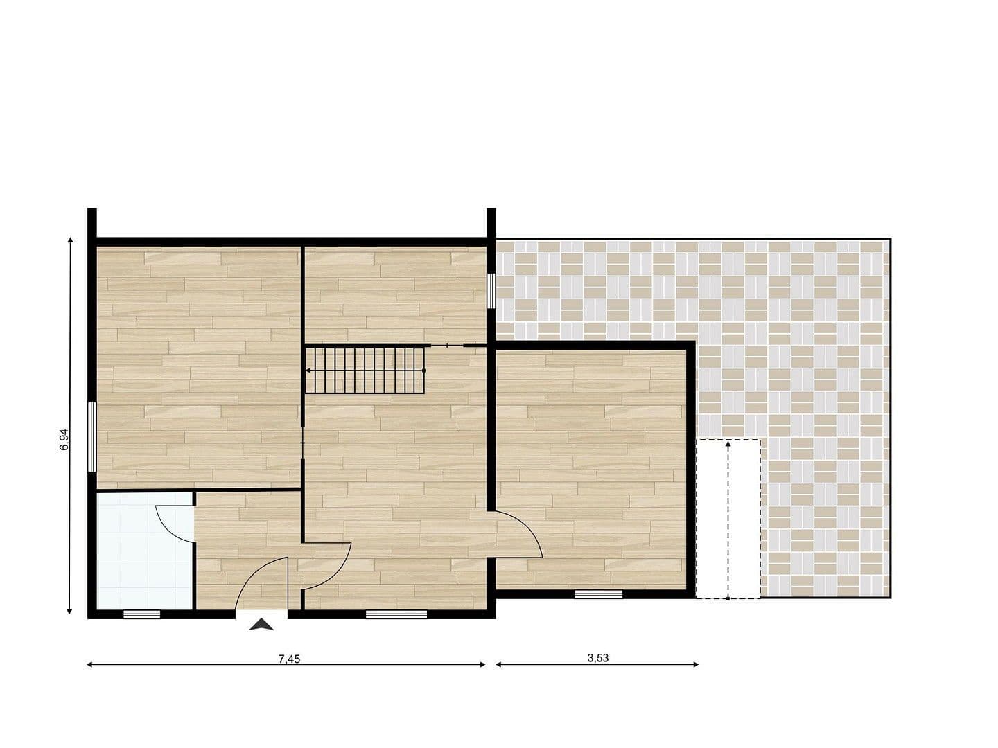 Predaj domu 60 m², pozemek 423 m², Hornbek, Šlezvicko-Holštajnsko Predaj domu 60 m², pozemek 423 m², Hornbek, Šlezvicko-Holštajnsko