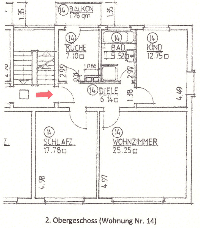 Prenájom bytu 3-izbový 76 m², Kanalstraße 5, Bremerhaven, Brémy Prenájom bytu 3-izbový 76 m², Kanalstraße 5, Bremerhaven, Brémy
