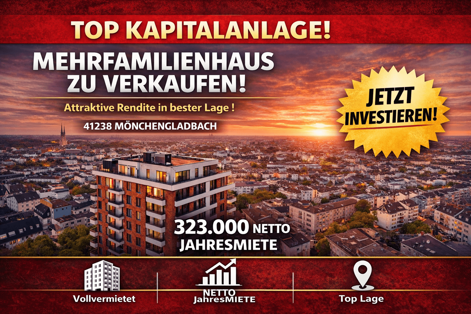 Predaj domu 1.780 m², pozemek 1.162 m², Konstantinplatz.5, Nordrhein-Westfalen - Mönchengladbach, Severné Porýnie - Westfálsko Predaj domu 1.780 m², pozemek 1.162 m², Konstantinplatz.5, Nordrhein-Westfalen - Mönchengladbach, Severné Porýnie - Westfálsko