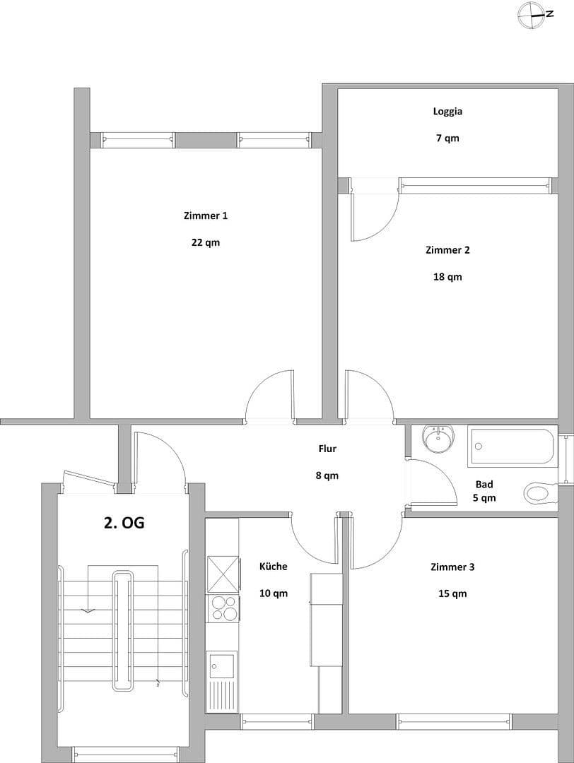 Predaj bytu 3-izbový 82 m², Schönsberg 44, Hamburg, Hamburg Predaj bytu 3-izbový 82 m², Schönsberg 44, Hamburg, Hamburg