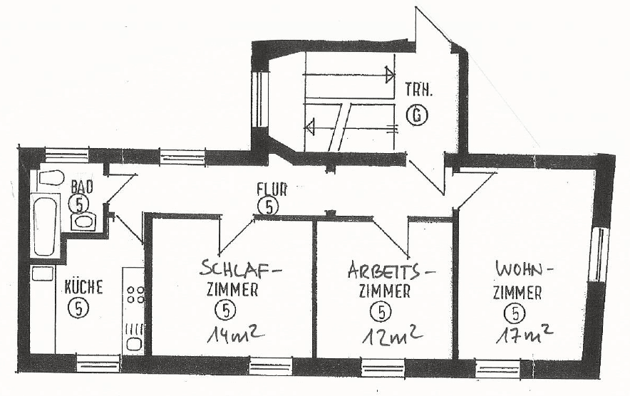 Prenájom bytu 3-izbový 68 m², Waldstraße 144, Wiesbaden, Hesensko Prenájom bytu 3-izbový 68 m², Waldstraße 144, Wiesbaden, Hesensko