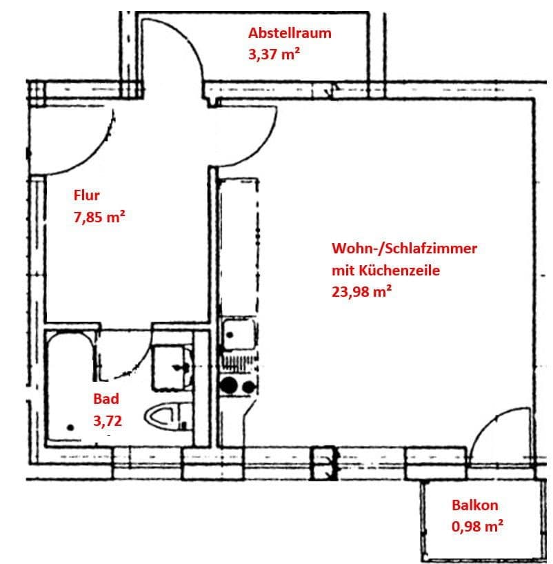 Predaj bytu 1-izbový 40 m², Hamburg, Hamburg Predaj bytu 1-izbový 40 m², Hamburg, Hamburg