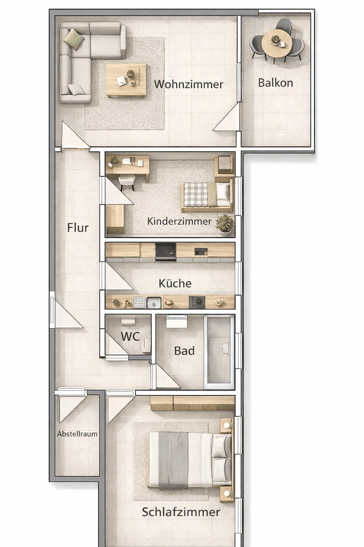 Prenájom bytu 3-izbový 83 m², Semmelweisstr. 5, Tuttlingen, Bádensko-Wurttembersko Prenájom bytu 3-izbový 83 m², Semmelweisstr. 5, Tuttlingen, Bádensko-Wurttembersko