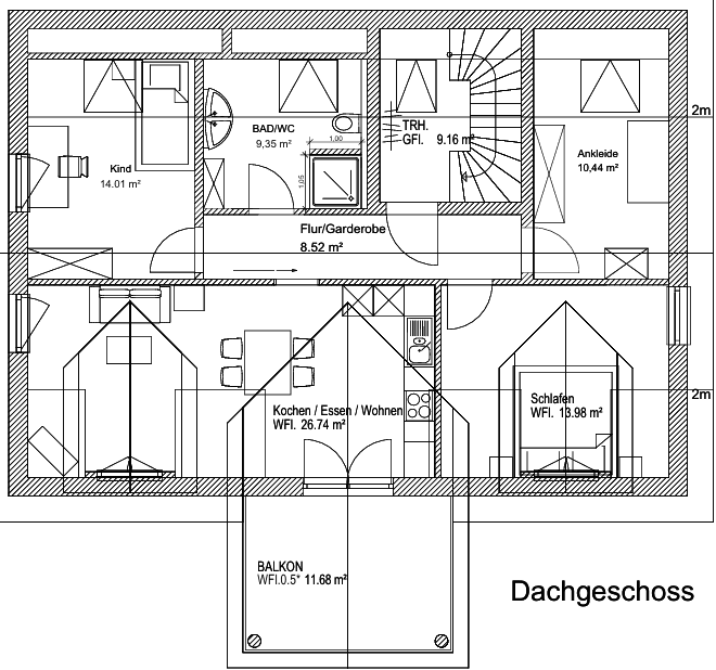 Prenájom bytu 4-izbový 84 m², Brahmsstr. 28, Großmehring, Bavorsko Prenájom bytu 4-izbový 84 m², Brahmsstr. 28, Großmehring, Bavorsko