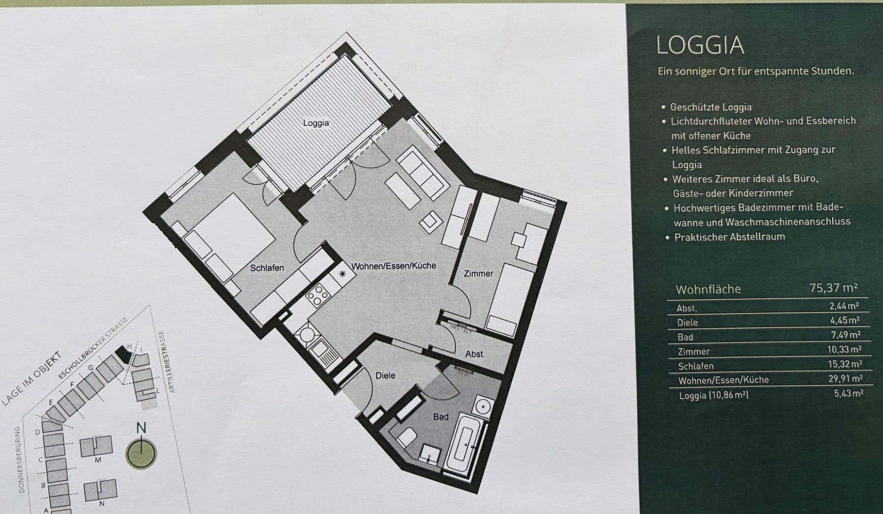 Prenájom bytu 3-izbový 76 m², Eschollbrücker Straße 8, Darmstadt, Hesensko Prenájom bytu 3-izbový 76 m², Eschollbrücker Straße 8, Darmstadt, Hesensko