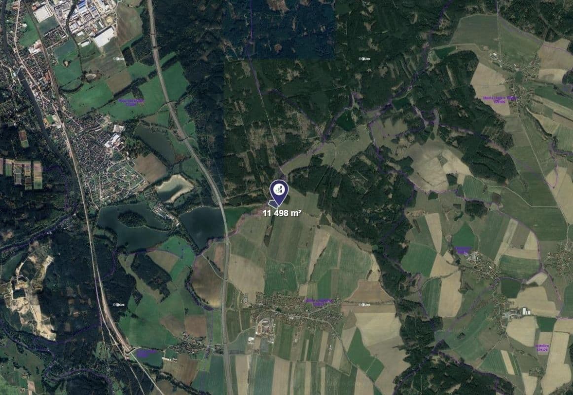 Predaj pozemku 11.498 m², Košice, Jihočeský kraj Predaj pozemku 11.498 m², Košice, Jihočeský kraj