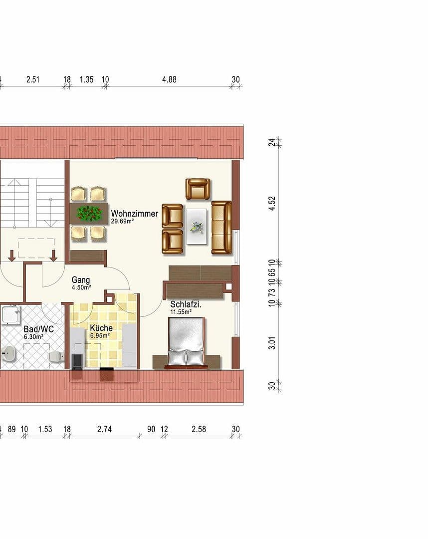 Prenájom bytu 2-izbový 63 m², Bruchköbel, Hesensko Prenájom bytu 2-izbový 63 m², Bruchköbel, Hesensko