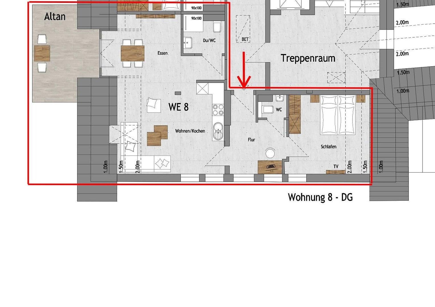 Prenájom bytu 2-izbový 57 m², Delleweg 21, Winterberg, Severné Porýnie - Westfálsko Prenájom bytu 2-izbový 57 m², Delleweg 21, Winterberg, Severné Porýnie - Westfálsko