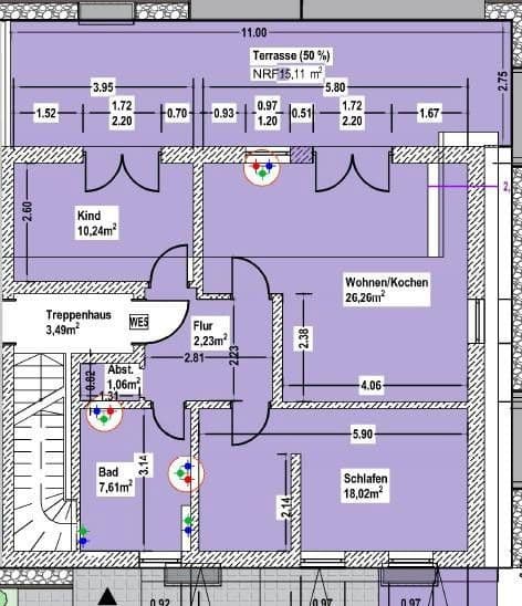 Prenájom bytu 3-izbový 85 m², Offenbach, Hesensko Prenájom bytu 3-izbový 85 m², Offenbach, Hesensko