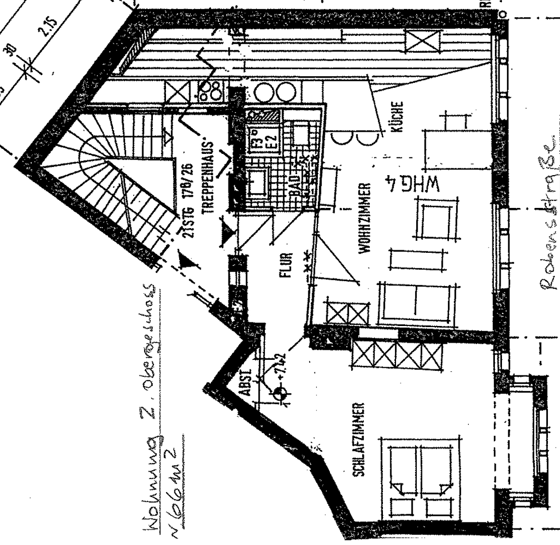 Prenájom bytu 2-izbový 66 m², Robensstraße XX, Aachen, Severné Porýnie - Westfálsko Prenájom bytu 2-izbový 66 m², Robensstraße XX, Aachen, Severné Porýnie - Westfálsko
