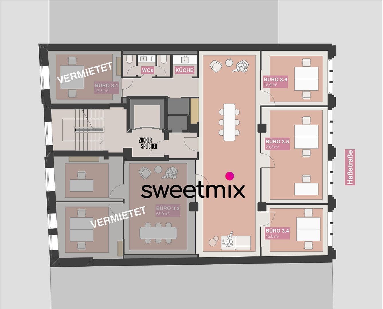 Prenájom kancelárie 17 m², Haßstraße 13/15, Kiel, Šlezvicko-Holštajnsko Prenájom kancelárie 17 m², Haßstraße 13/15, Kiel, Šlezvicko-Holštajnsko