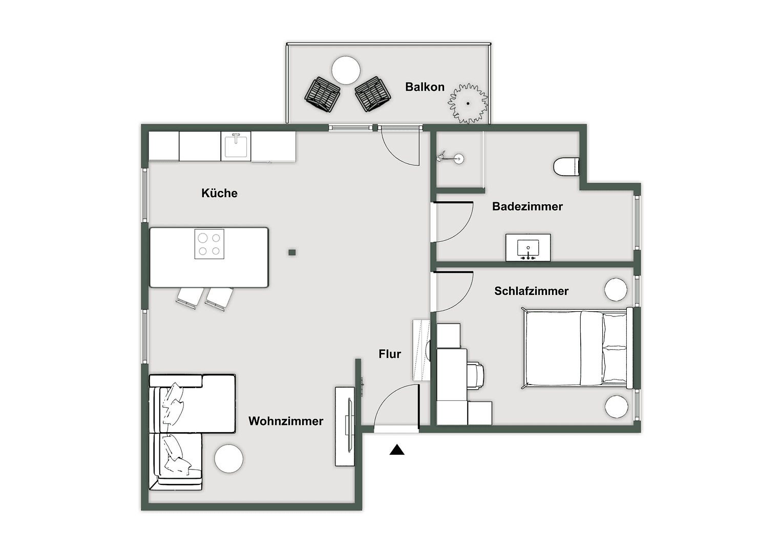 Prenájom bytu 2-izbový 62 m², Langenbach, Bavorsko Prenájom bytu 2-izbový 62 m², Langenbach, Bavorsko