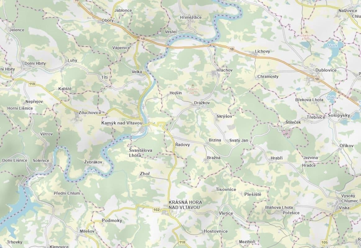 Predaj pozemku 1.054 m², Kamýk nad Vltavou, Středočeský kraj Predaj pozemku 1.054 m², Kamýk nad Vltavou, Středočeský kraj