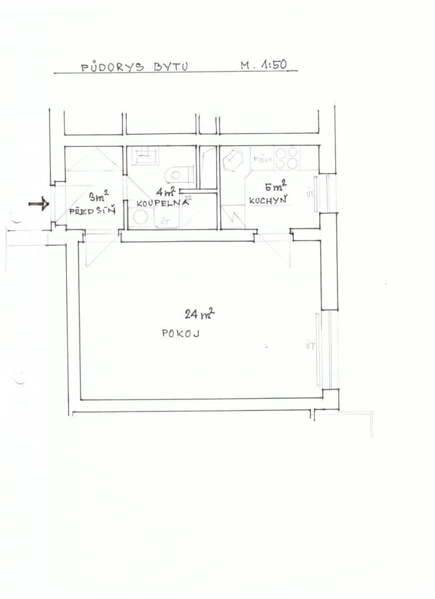 Prenájom bytu 1-izbový 36 m², Čechova, Poděbrady, Středočeský kraj Prenájom bytu 1-izbový 36 m², Čechova, Poděbrady, Středočeský kraj