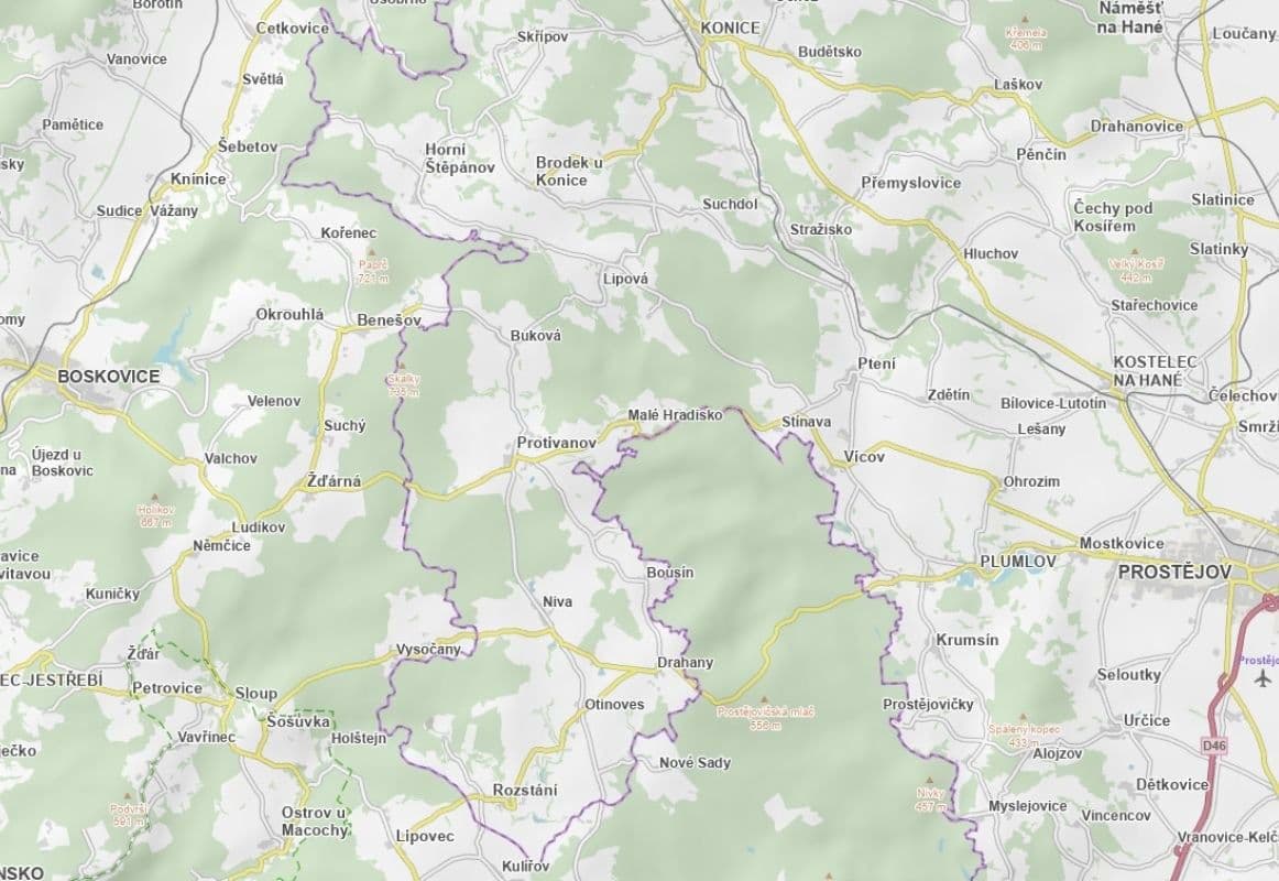 Predaj pozemku 6.298 m², Protivanov, Olomoucký kraj Predaj pozemku 6.298 m², Protivanov, Olomoucký kraj