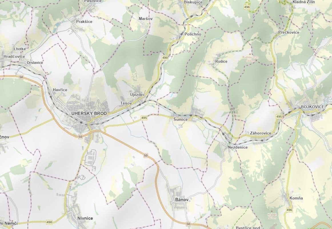 Predaj pozemku 895 m², Uherský Brod, Zlínský kraj Predaj pozemku 895 m², Uherský Brod, Zlínský kraj