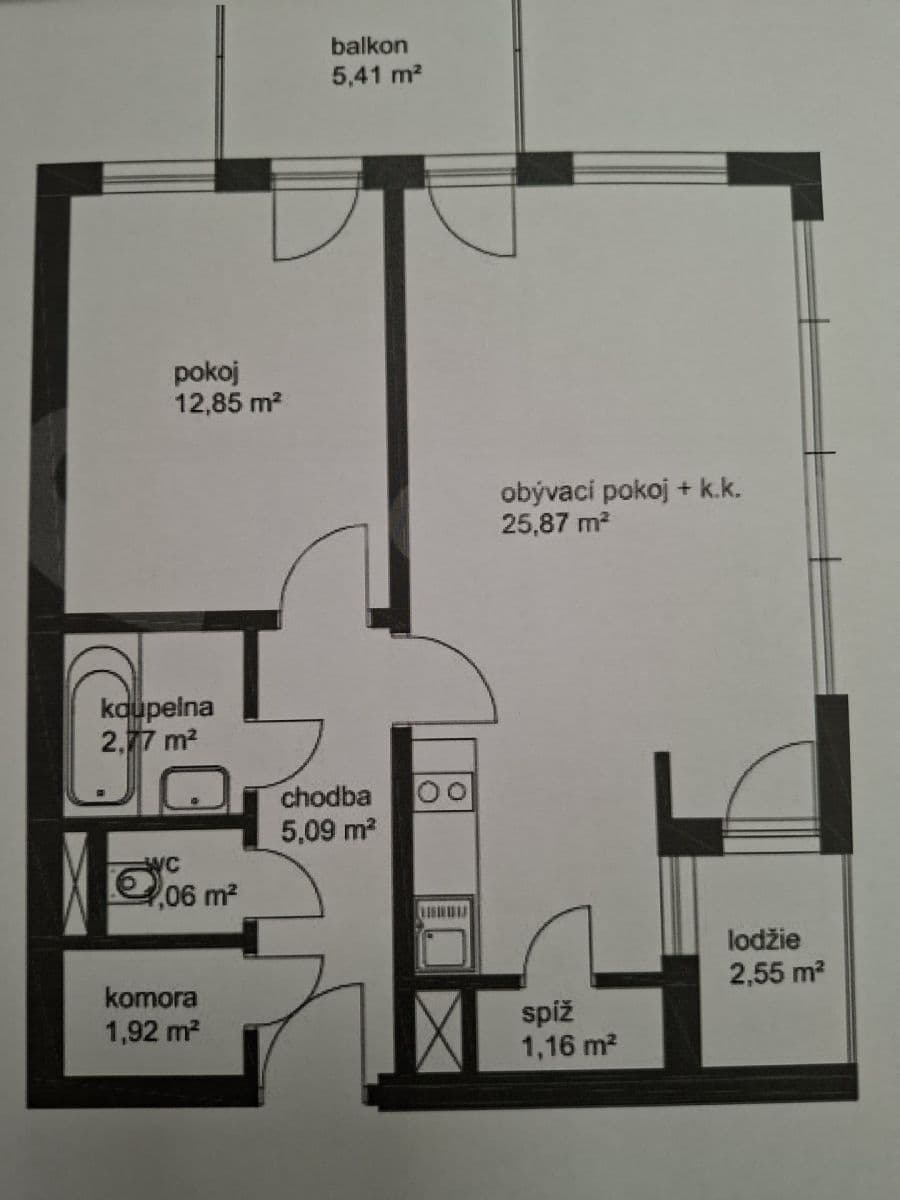 Predaj bytu 2-izbový 59 m², V Dolině, Praha, Praha Predaj bytu 2-izbový 59 m², V Dolině, Praha, Praha