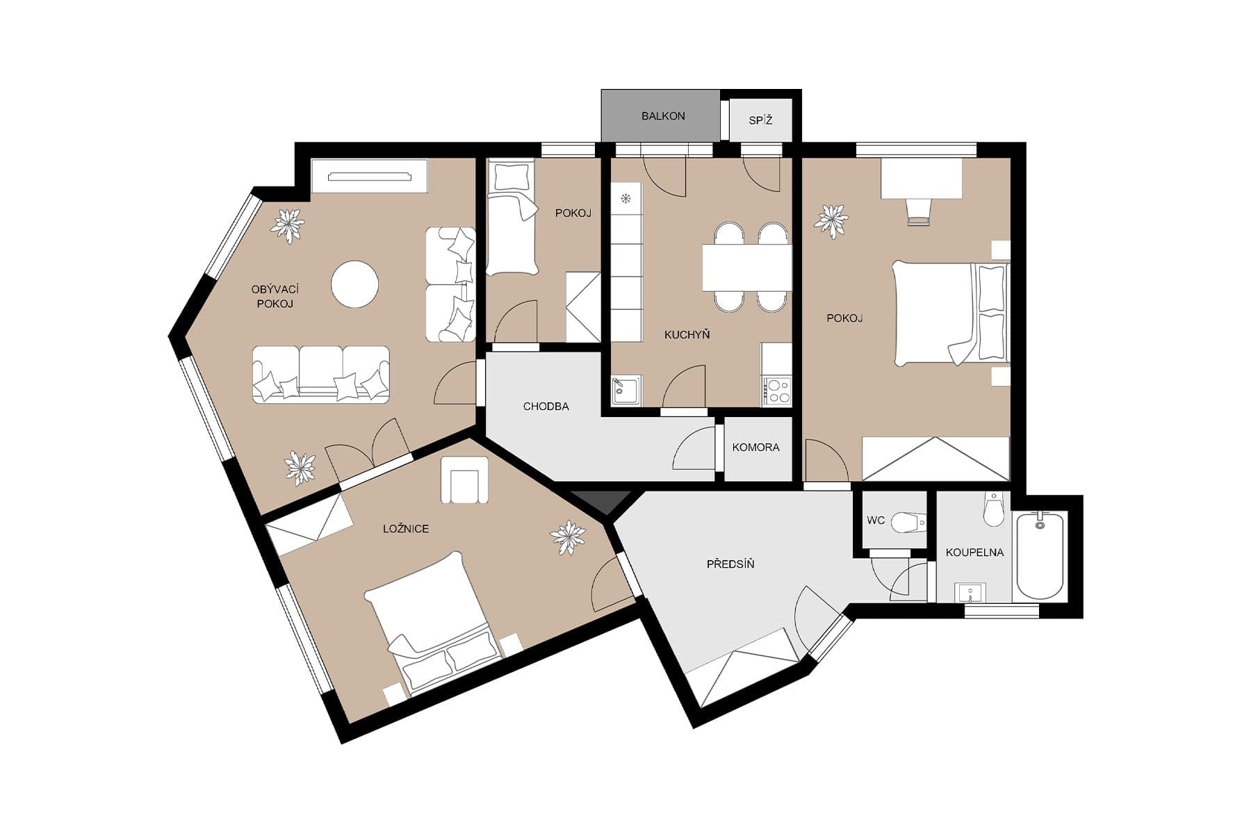 Predaj bytu 4-izbový 115 m², U Smaltovny, Praha, Praha Predaj bytu 4-izbový 115 m², U Smaltovny, Praha, Praha