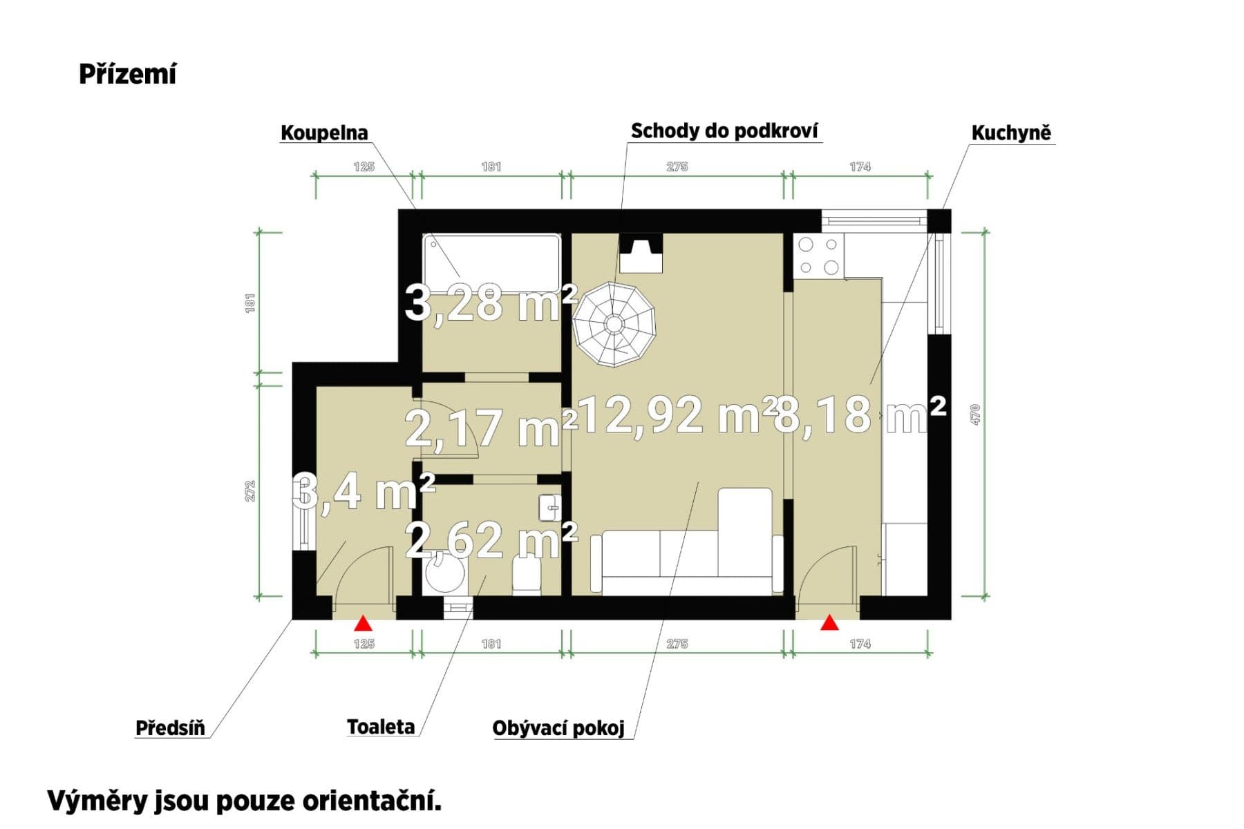 Predaj rekreačného objektu 51 m², pozemek 385 m², Psáry, Středočeský kraj Predaj rekreačného objektu 51 m², pozemek 385 m², Psáry, Středočeský kraj
