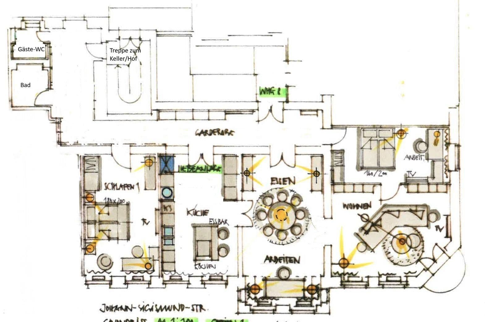 Prenájom bytu 4-izbový 137 m², Westfälische Str. 54, Berlin, Berlín Prenájom bytu 4-izbový 137 m², Westfälische Str. 54, Berlin, Berlín