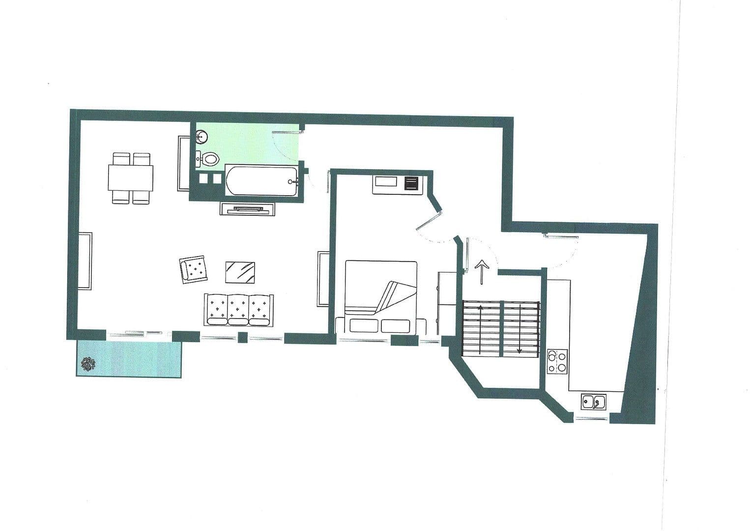 Prenájom bytu 2-izbový 80 m², Saarbrücken, Sársko Prenájom bytu 2-izbový 80 m², Saarbrücken, Sársko