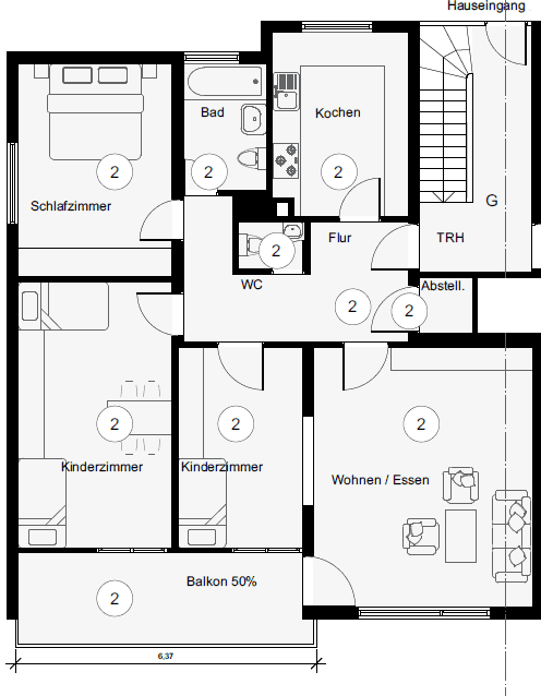 Predaj bytu 4-izbový 102 m², Weinbergstr. 21, Esslingen am Neckar, Bádensko-Wurttembersko Predaj bytu 4-izbový 102 m², Weinbergstr. 21, Esslingen am Neckar, Bádensko-Wurttembersko