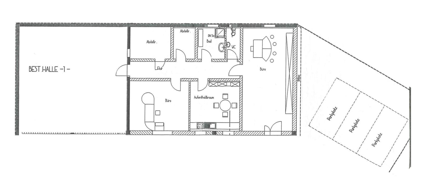 Prenájom kancelárie 150 m², Böhmerwaldstraße 6 A, Rain, Bavorsko Prenájom kancelárie 150 m², Böhmerwaldstraße 6 A, Rain, Bavorsko