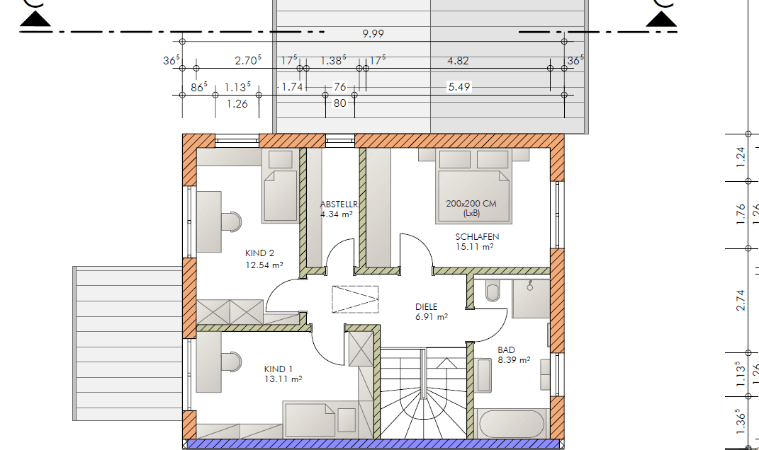 Predaj domu 165 m², pozemek 249 m², Rosenbergerstraße 5 (Kleinlintach 1), Bogen, Bavorsko Predaj domu 165 m², pozemek 249 m², Rosenbergerstraße 5 (Kleinlintach 1), Bogen, Bavorsko