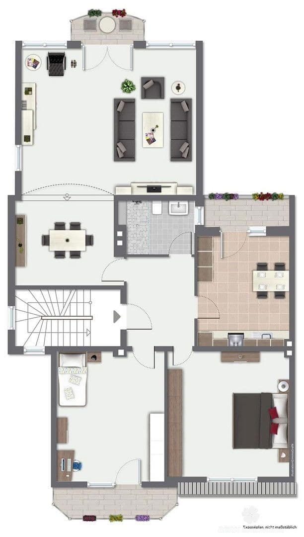 Prenájom bytu 3-izbový 140 m², Hanau, Hesensko Prenájom bytu 3-izbový 140 m², Hanau, Hesensko