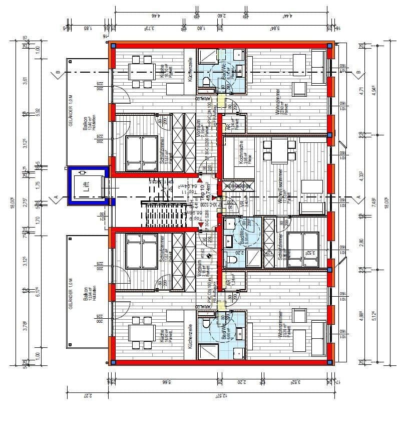 Prenájom bytu 2-izbový 66 m², Wienerstr. 29, Linz, Horné Rakúsko Prenájom bytu 2-izbový 66 m², Wienerstr. 29, Linz, Horné Rakúsko
